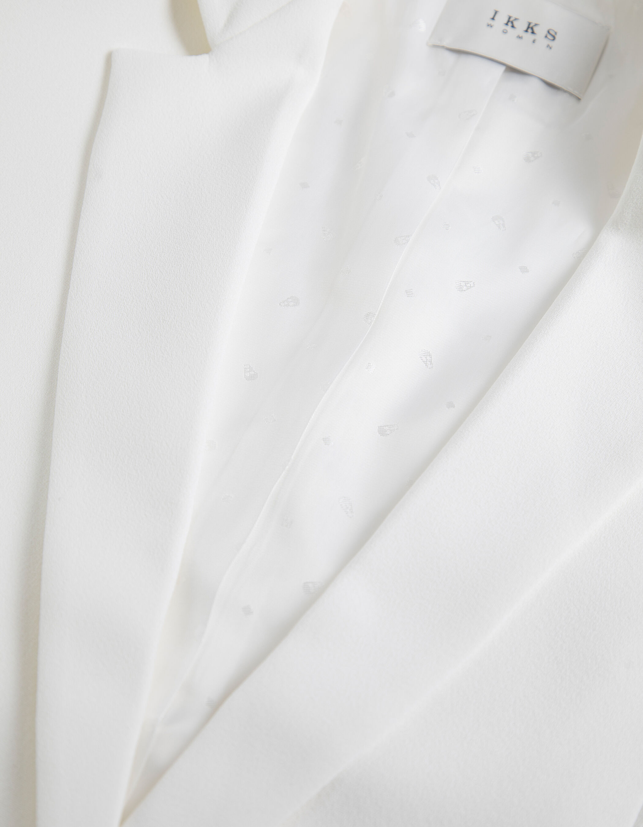 Veste de costume blanc cassé recyclé Femme