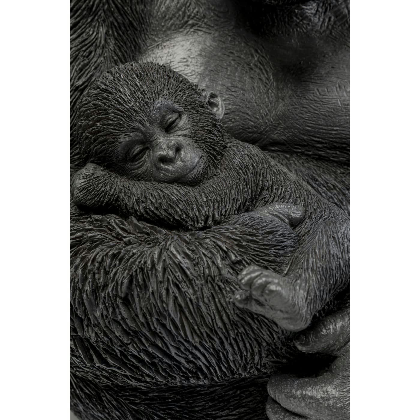 CUDDLE GORILLA FAMILY - Statuette gorilles en polyrésine noire