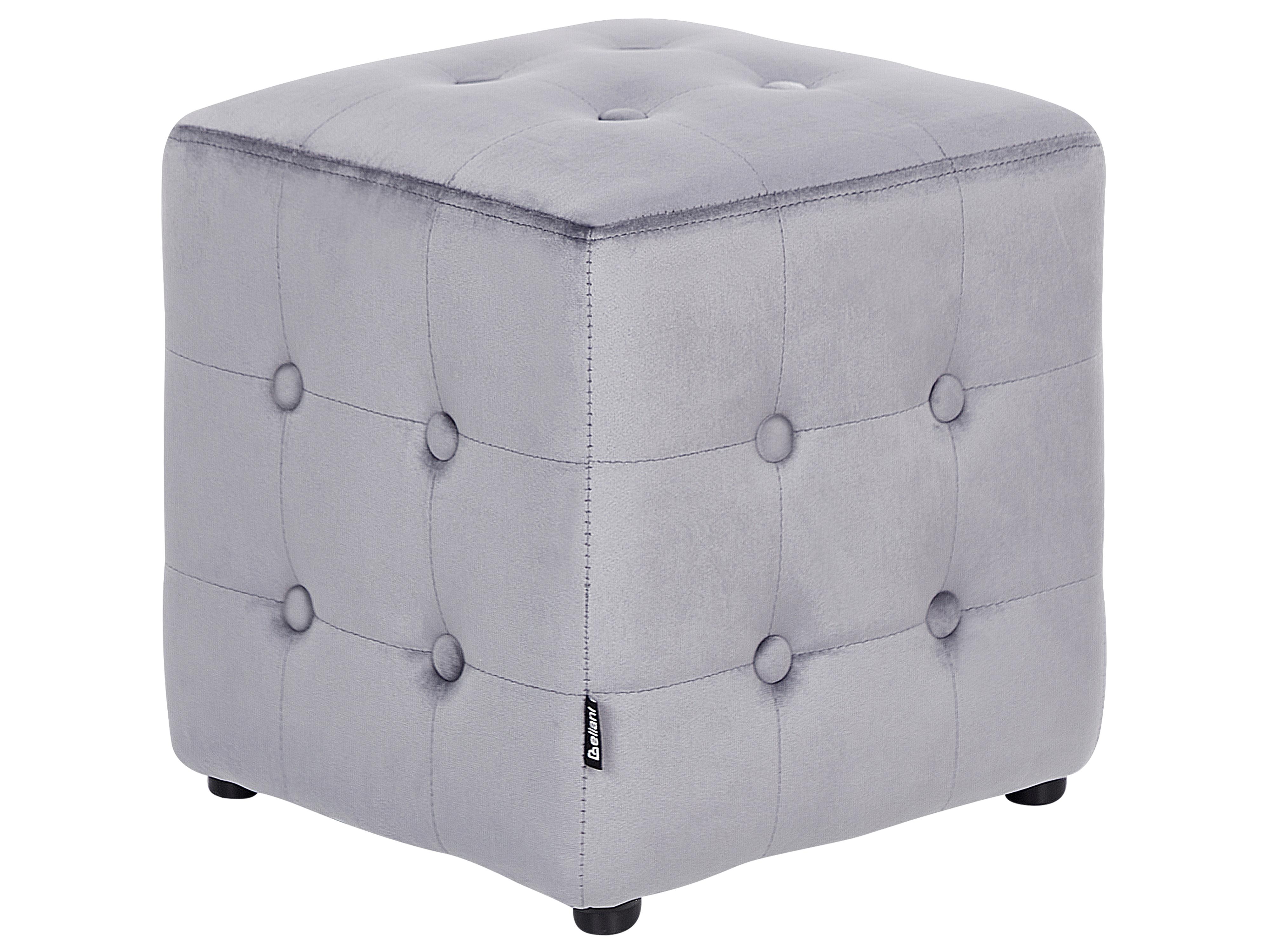 Pouffe WISCONSIN Velvet Grey
