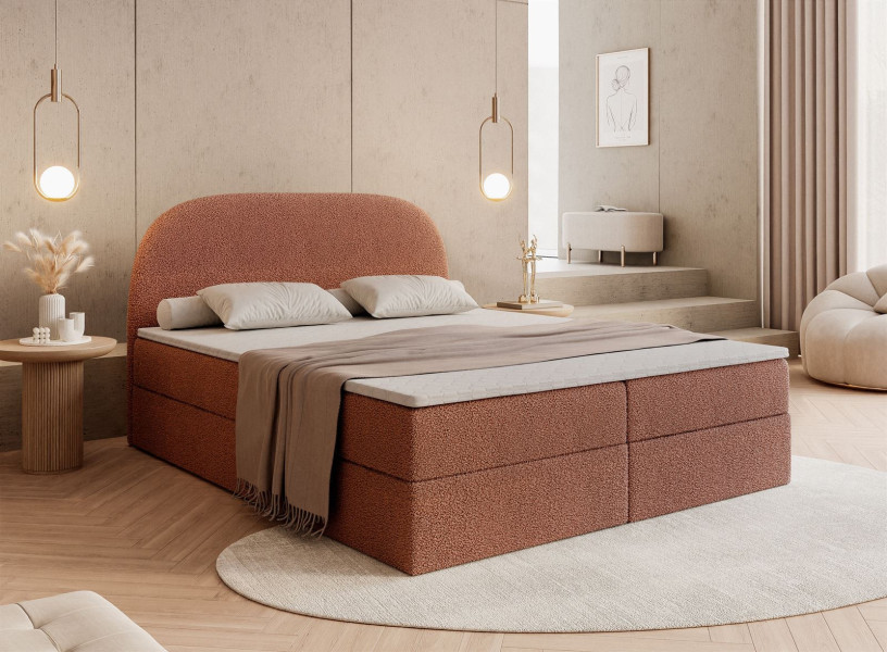 Łoże ALLURE 140x200 Now or never 54 z topperem