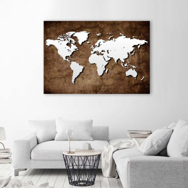 Feeby Obraz na płótnie Stara mapa świata vintage 60x40