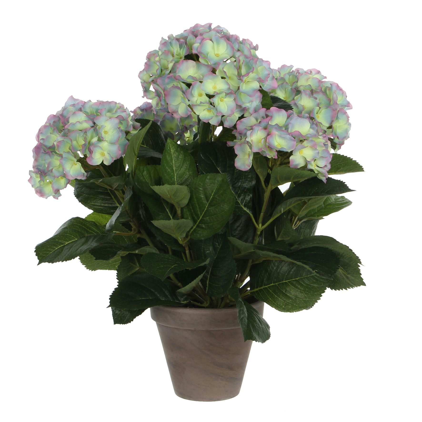 - Hortensia artificielle lilas en pot H45
