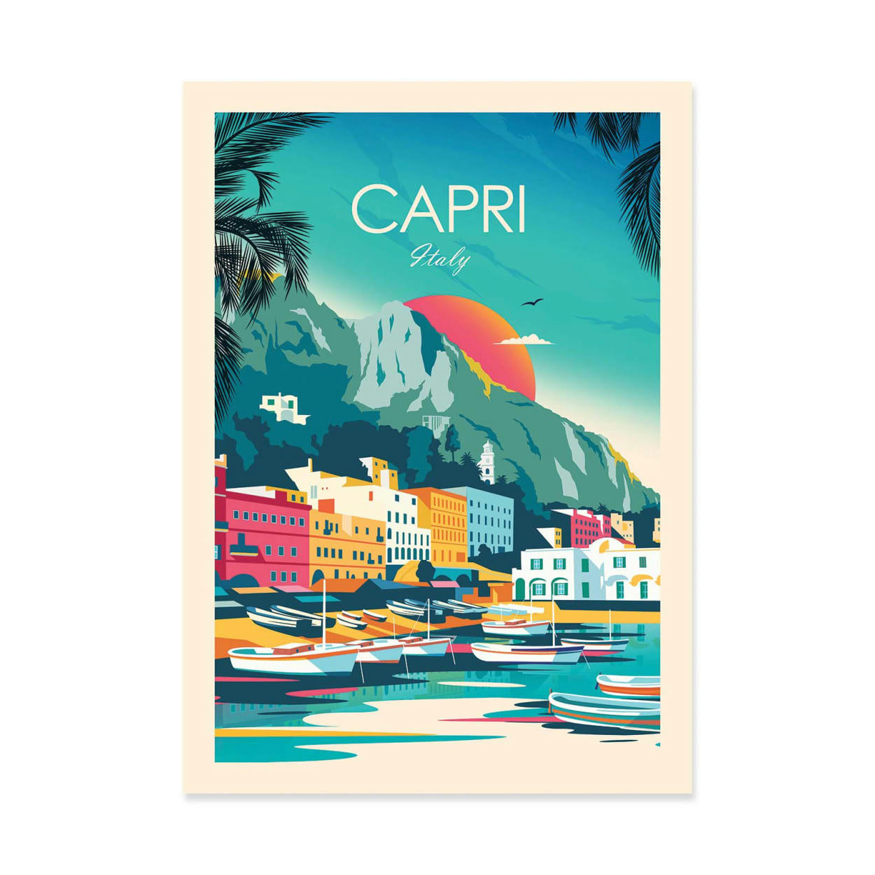 STUDIO INCEPTION - CAPRI ITALY - STUDIO INCEPTION - Affiche d'art 30 x 40 cm