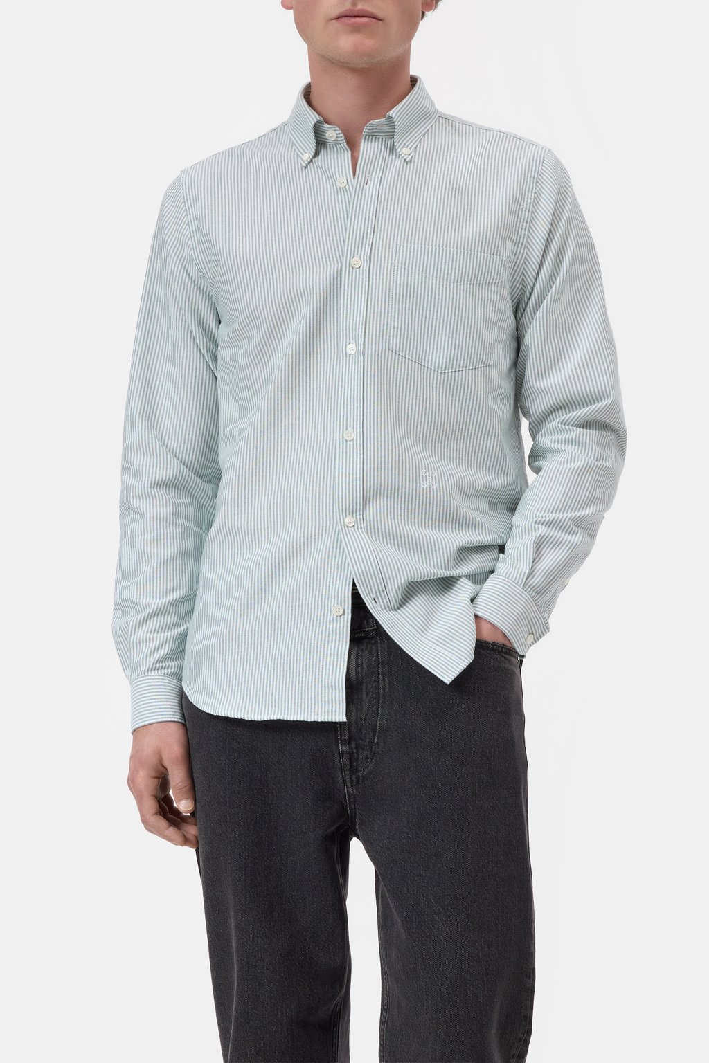 Gestreiftes Button-Down-Hemd