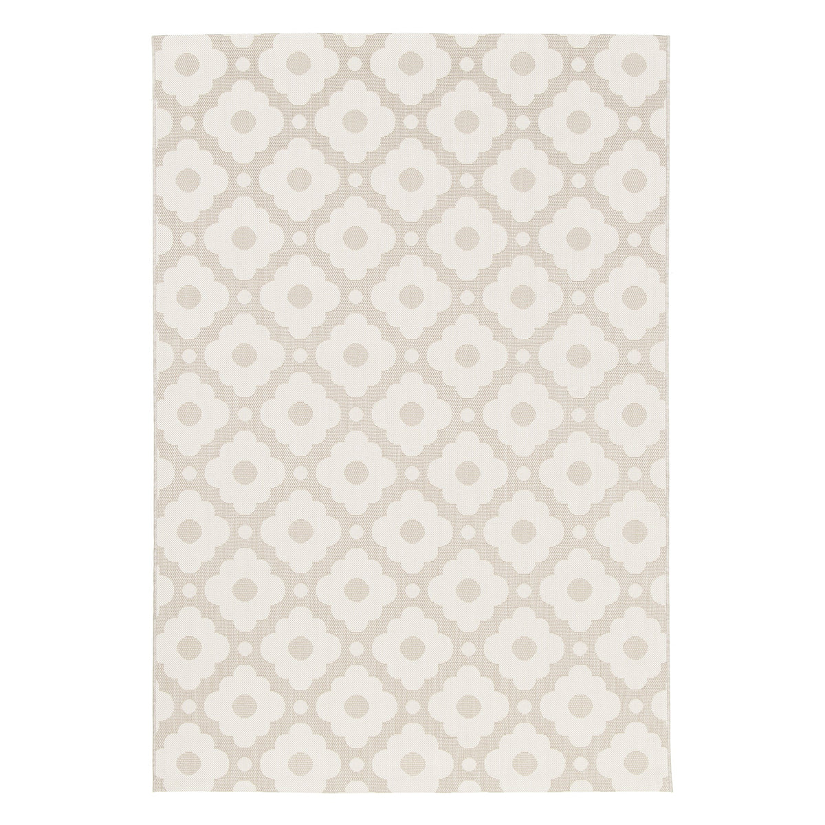 AFK Living vloerkleed Daisy - voor binnen en buiten - beige - 160 x 230 cm