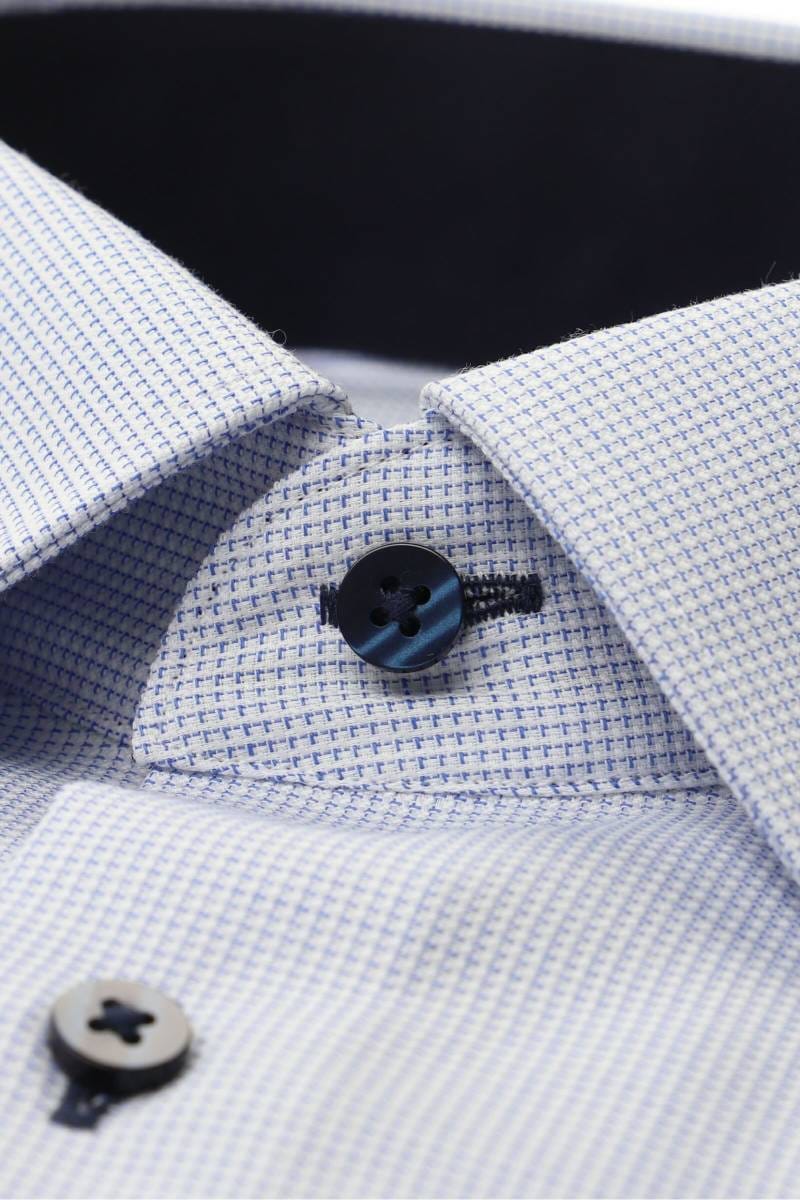 ETERNA Modern Fit Hemd hellblau, Strukturiert