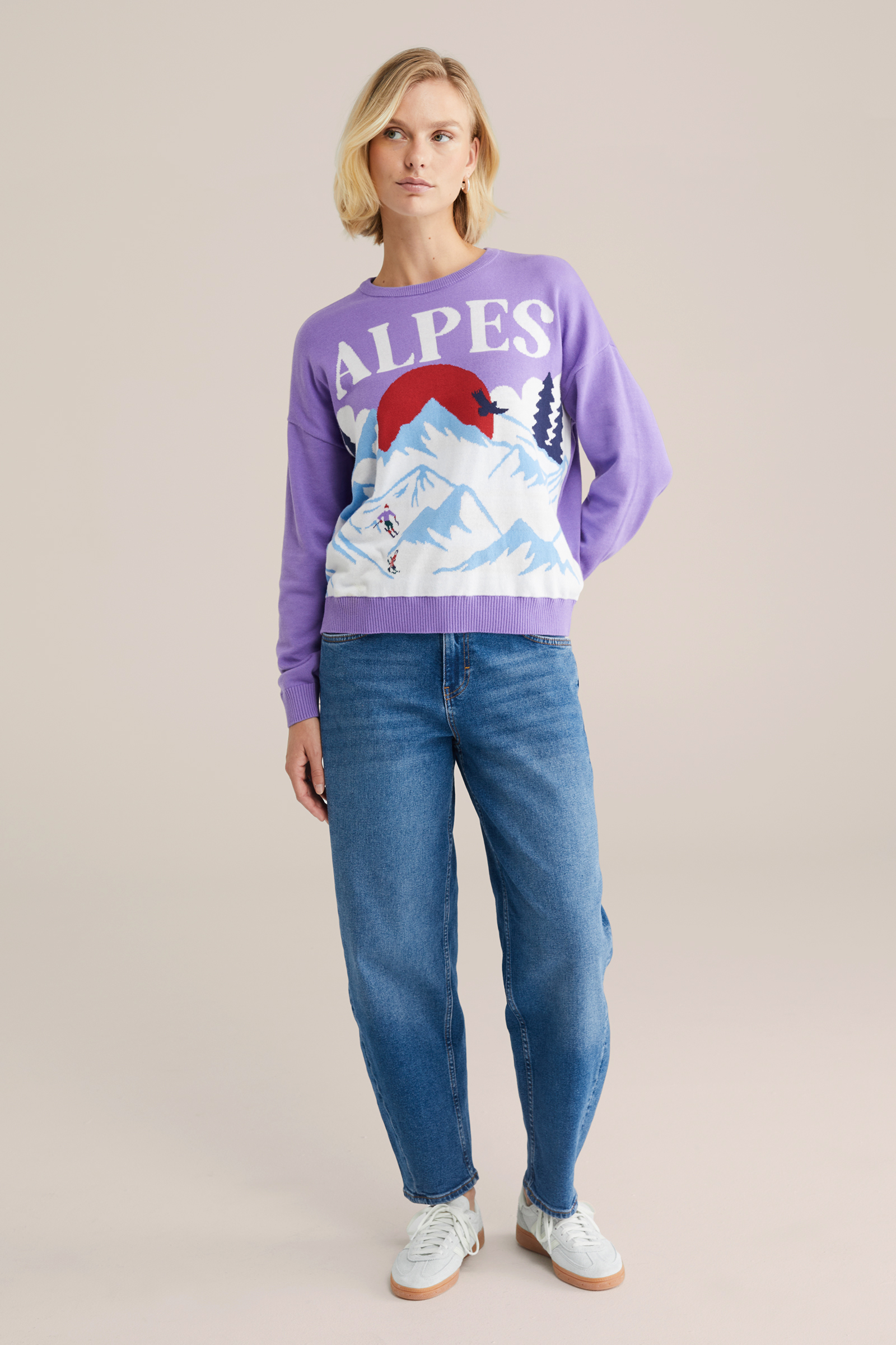 Dames trui met print