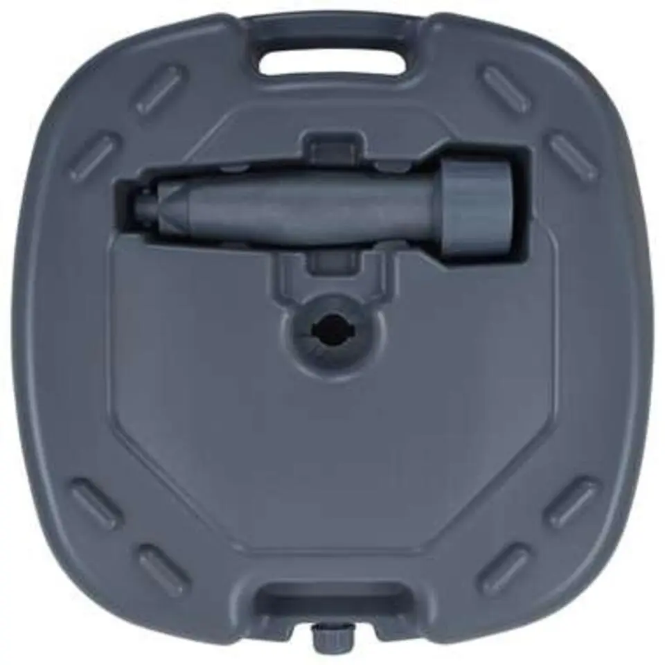 vidaXL - Parasolvoet - Grijs - Kunststof