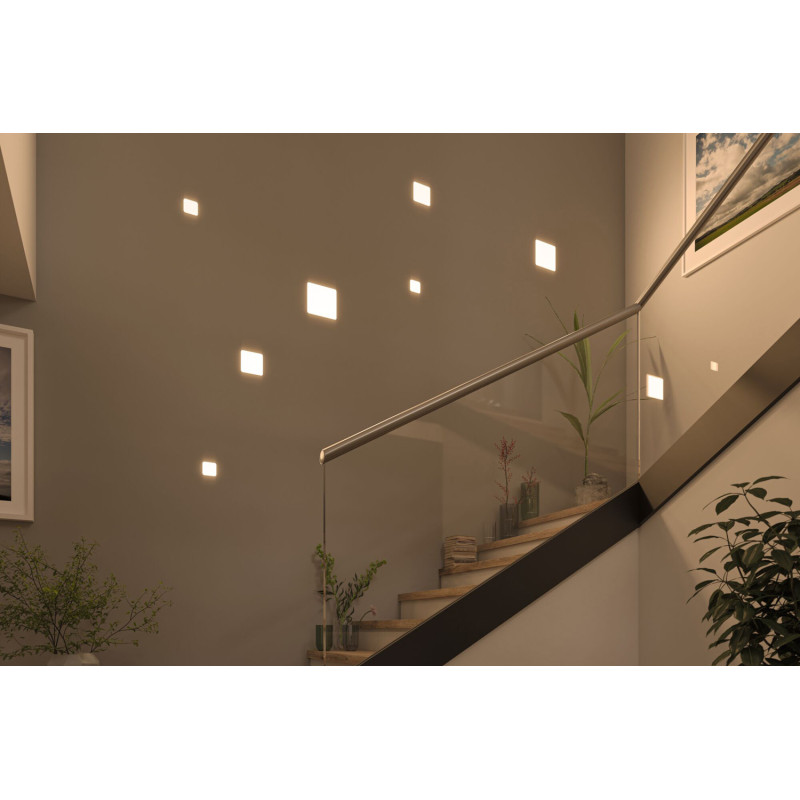Panneau LED Veluna VariFit blanc neutre 18,5 x 18,5 cm 1900 lm 17,5 W PAULMANN