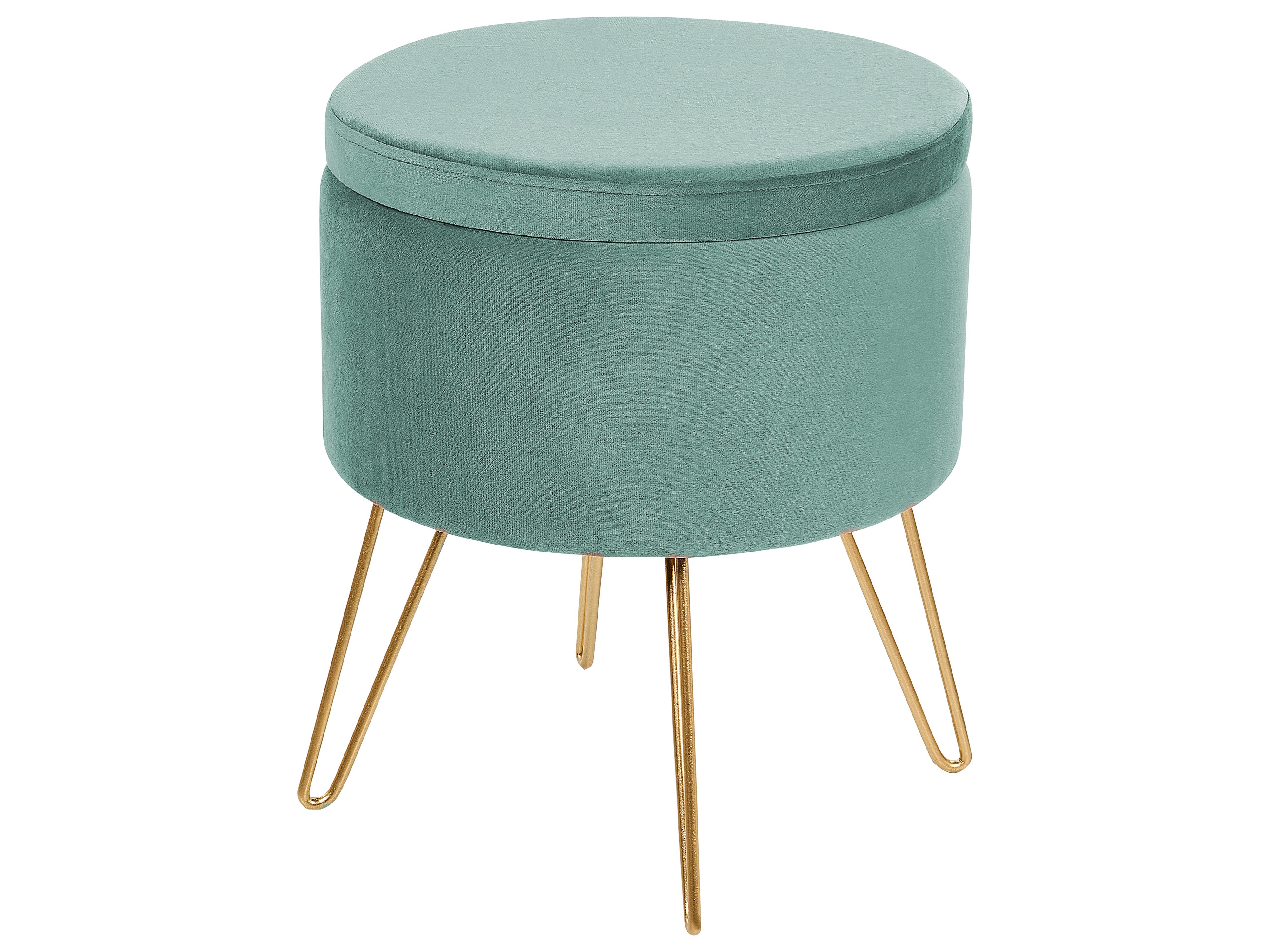 Storage Pouffe SILAS Velvet Mint Green