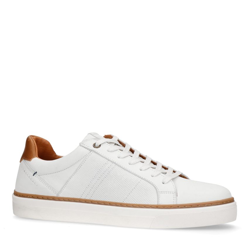 No Stress Witte nubuck sneakers
