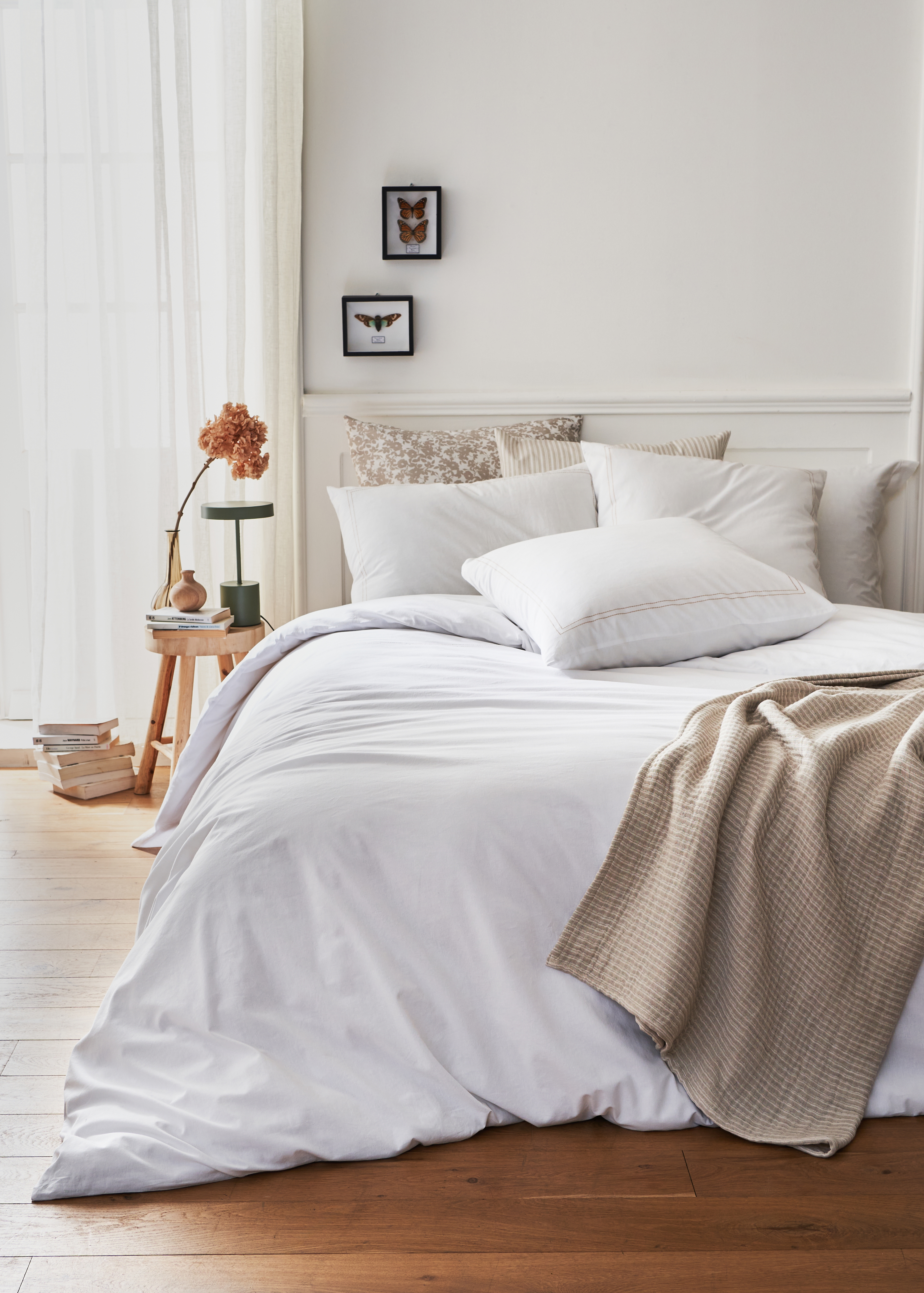 HOUSSE DE COUETTE EN COTON LAVÉ TAUPE