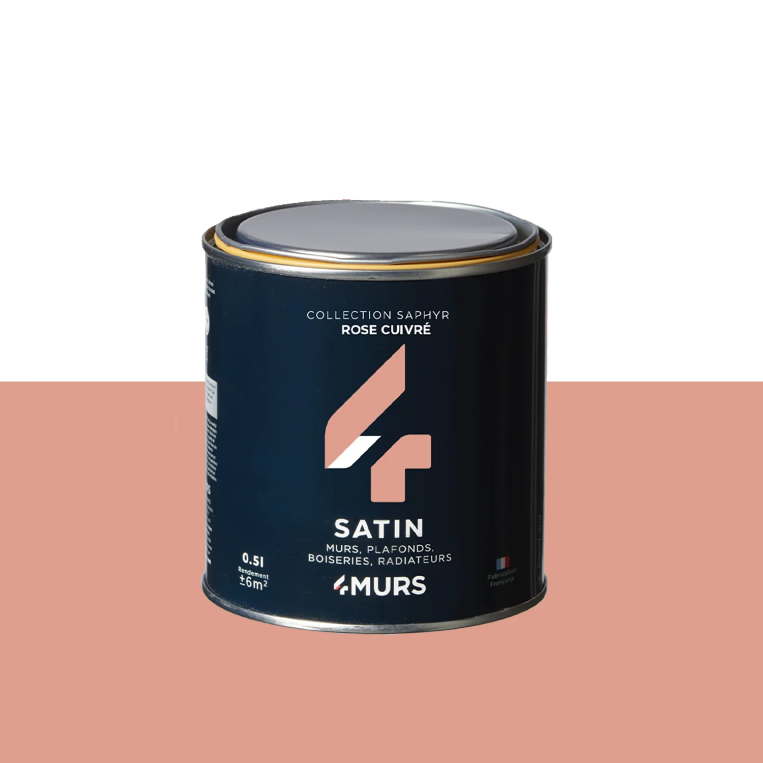 Saphyr Peinture Peinture rose cuivré Satiné 0,5 L