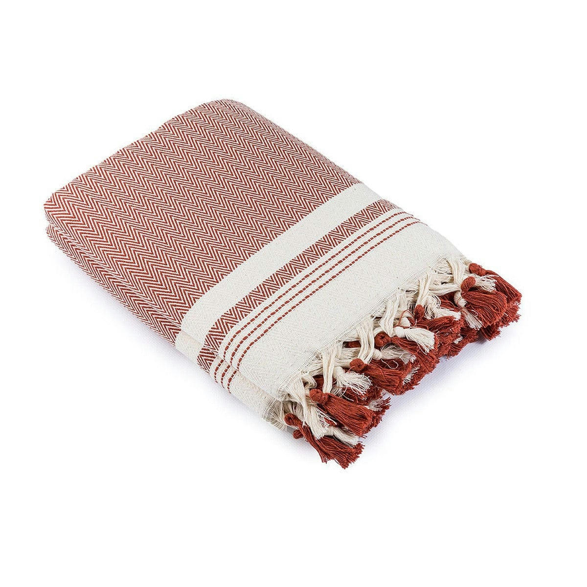 IVAN - Plaid coton  160x250 tomette