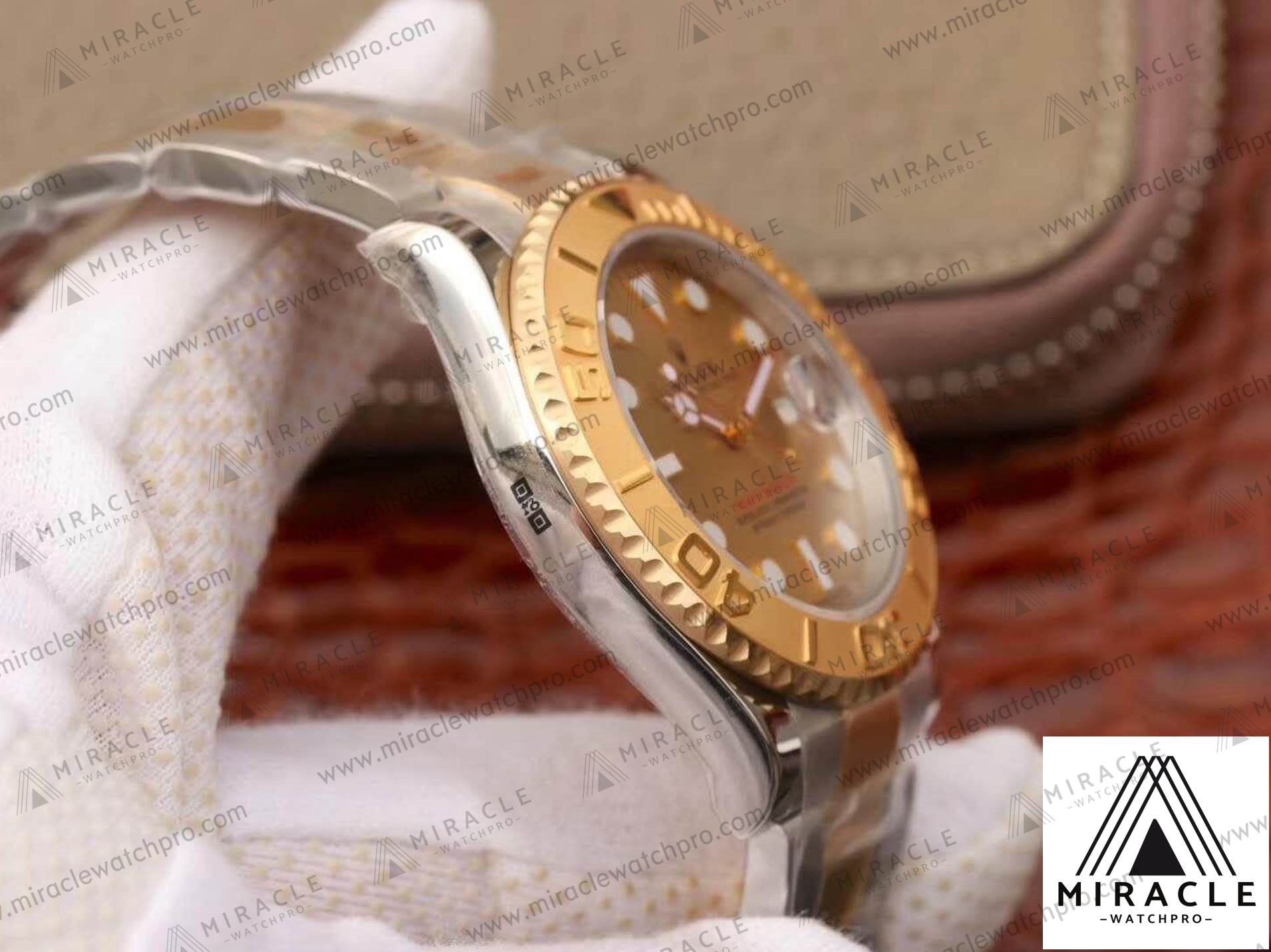 ROLEX-Yacht Master-REF.16623champagne color-ELITE CLONE-40MM-Replica Watch