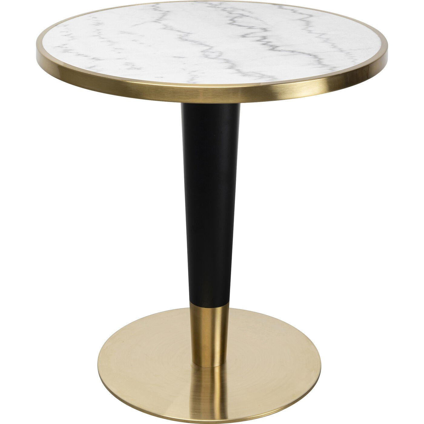 Kare Design Eettafel Bistrot Amalia Ø70cm wit marmer
