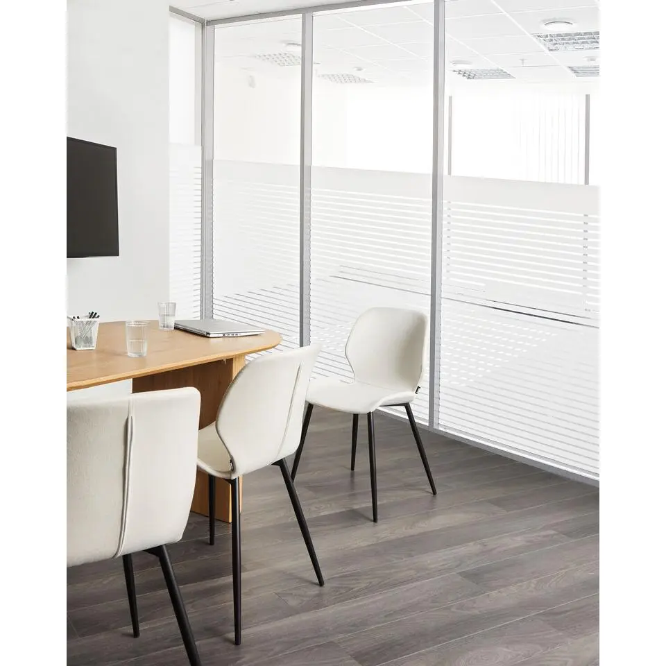 HOLLAND - Eetkamerstoel set van 2 - Lichtbeige - Polyester