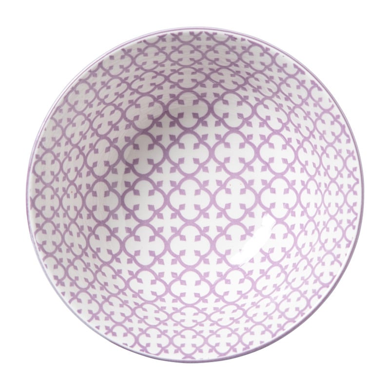 Schaaltje Anna groot - rood/grijs - &Oslash;15.5x7 cm