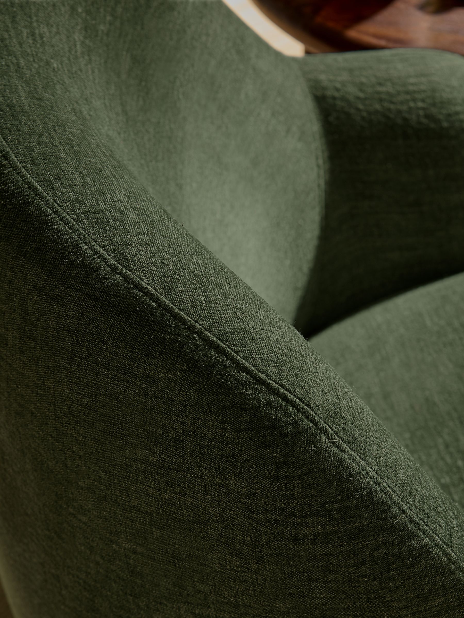 Ellio Accent Chair in Green Soft Textured Weave