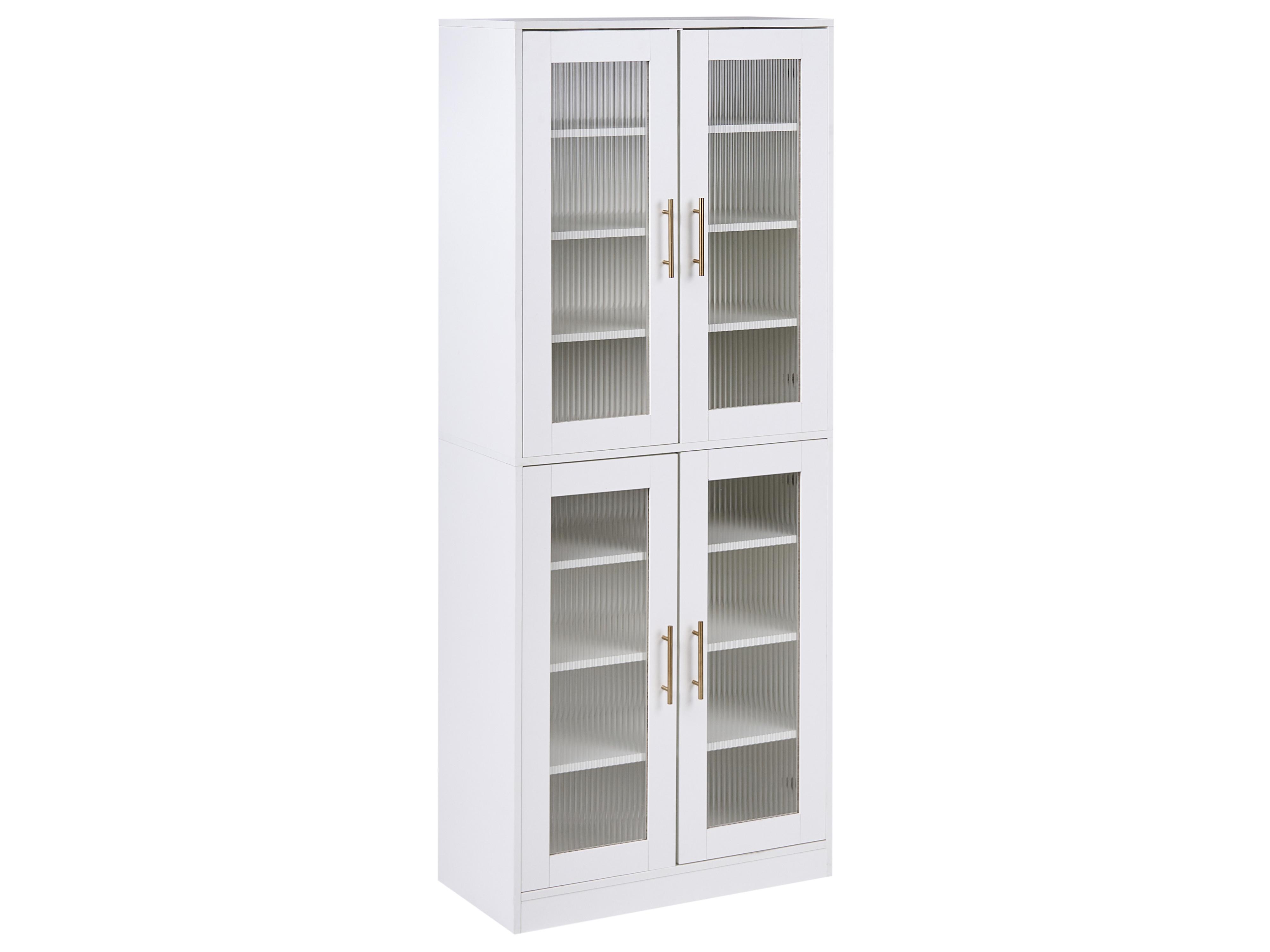 Shoe Storage Cabinet GRIFFITH with LED Lights White