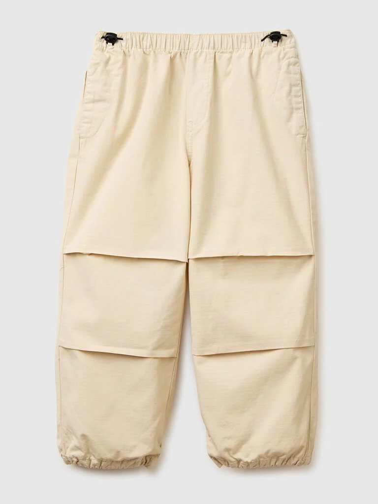 Cotton parachute trousers