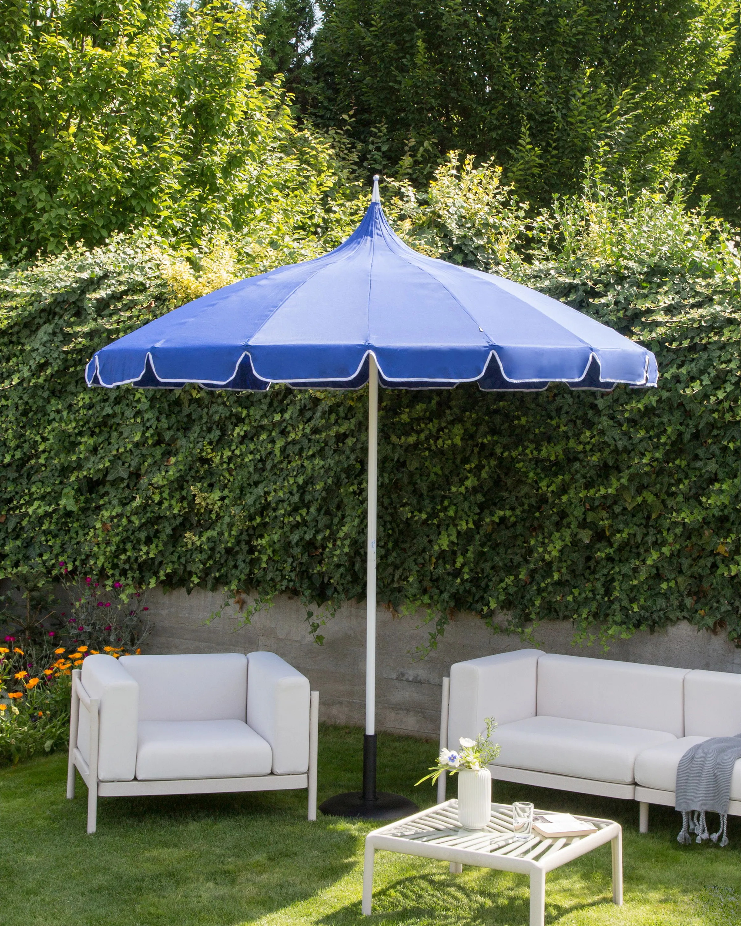 Market Parasol 245 cm MINOA Blue