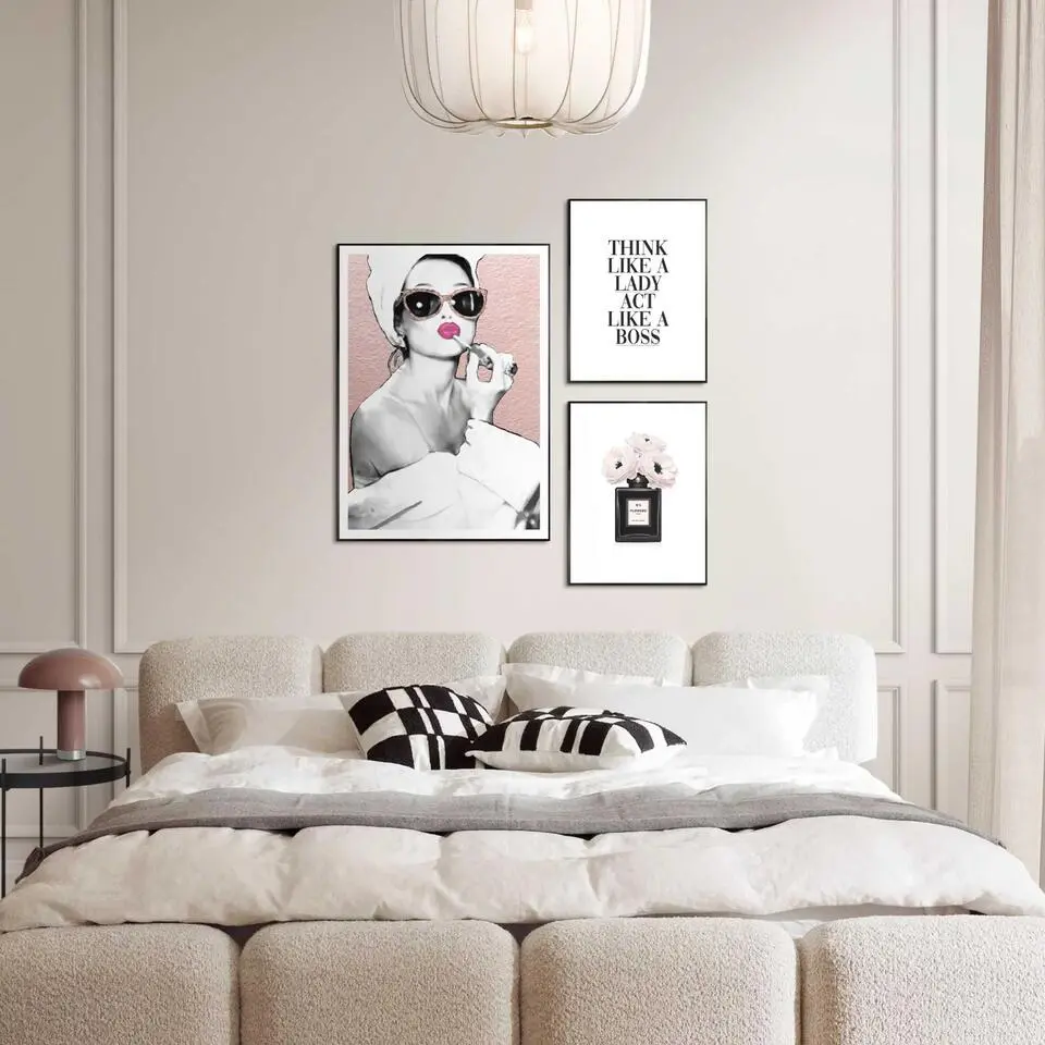 Set poster met lijst - Glamour Routine