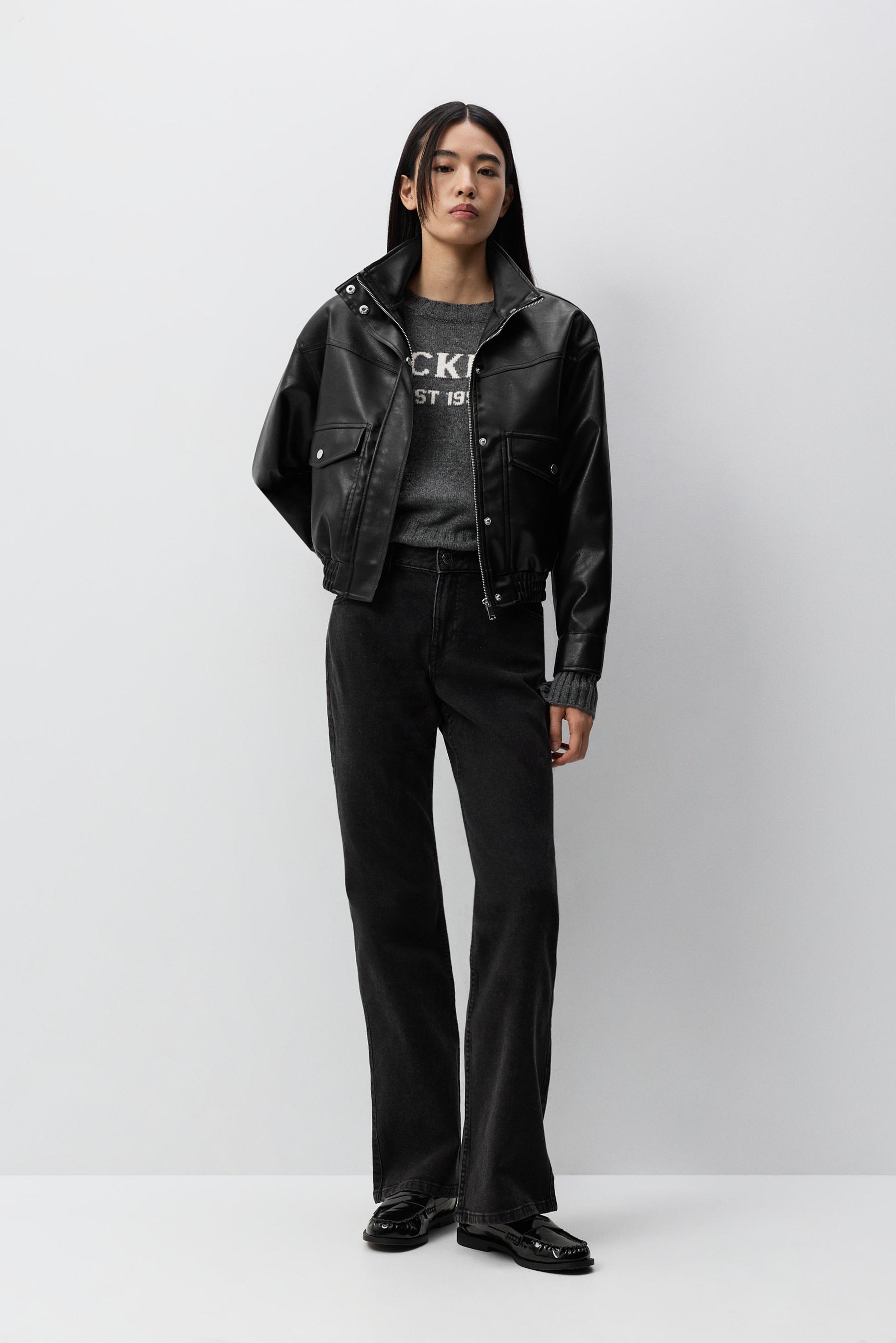 Bomber efecto piel