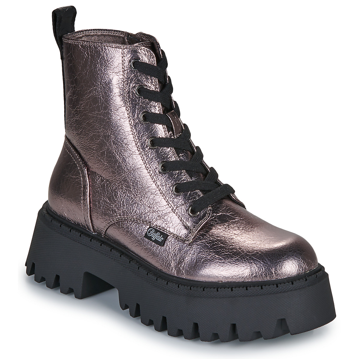 Buffalo - ASPEN LACE UP MID - Pewter / Metallic