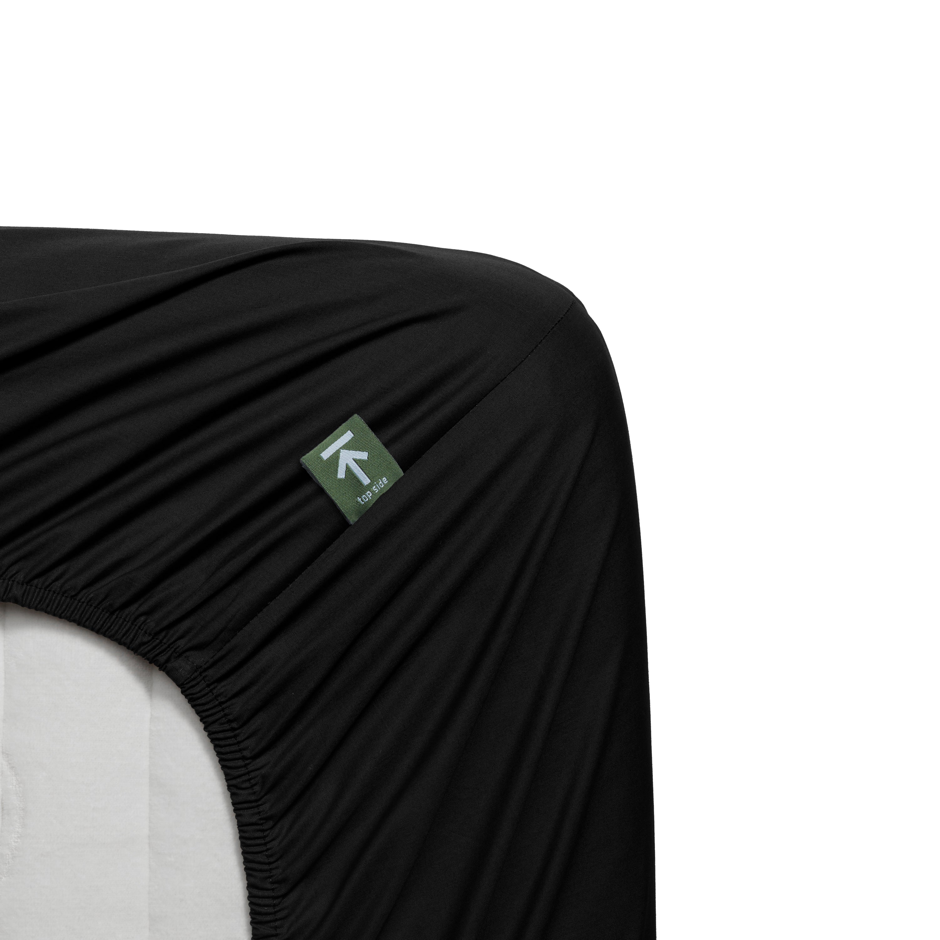 Beddinghouse Percale katoen - Splittopper Hoeslaken - 180x210 - Zwart