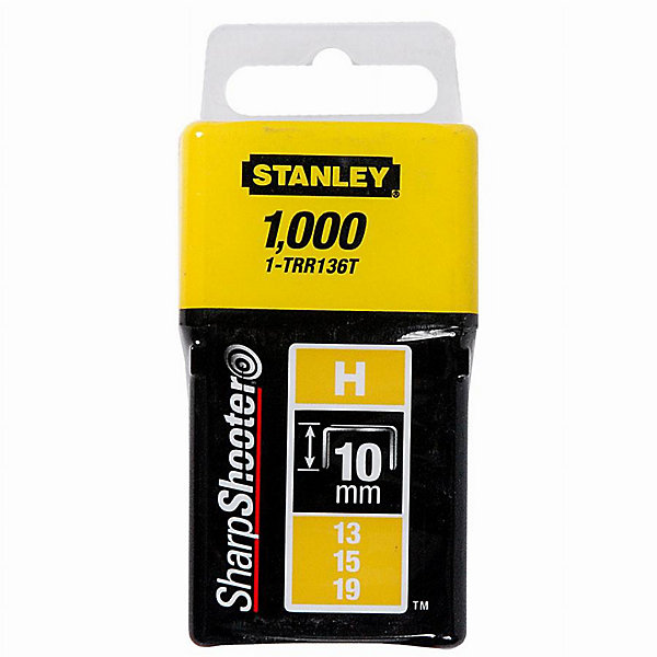 Agrafes 8 mm type H boîte de 1000 - STANLEY - 1-TRR135T