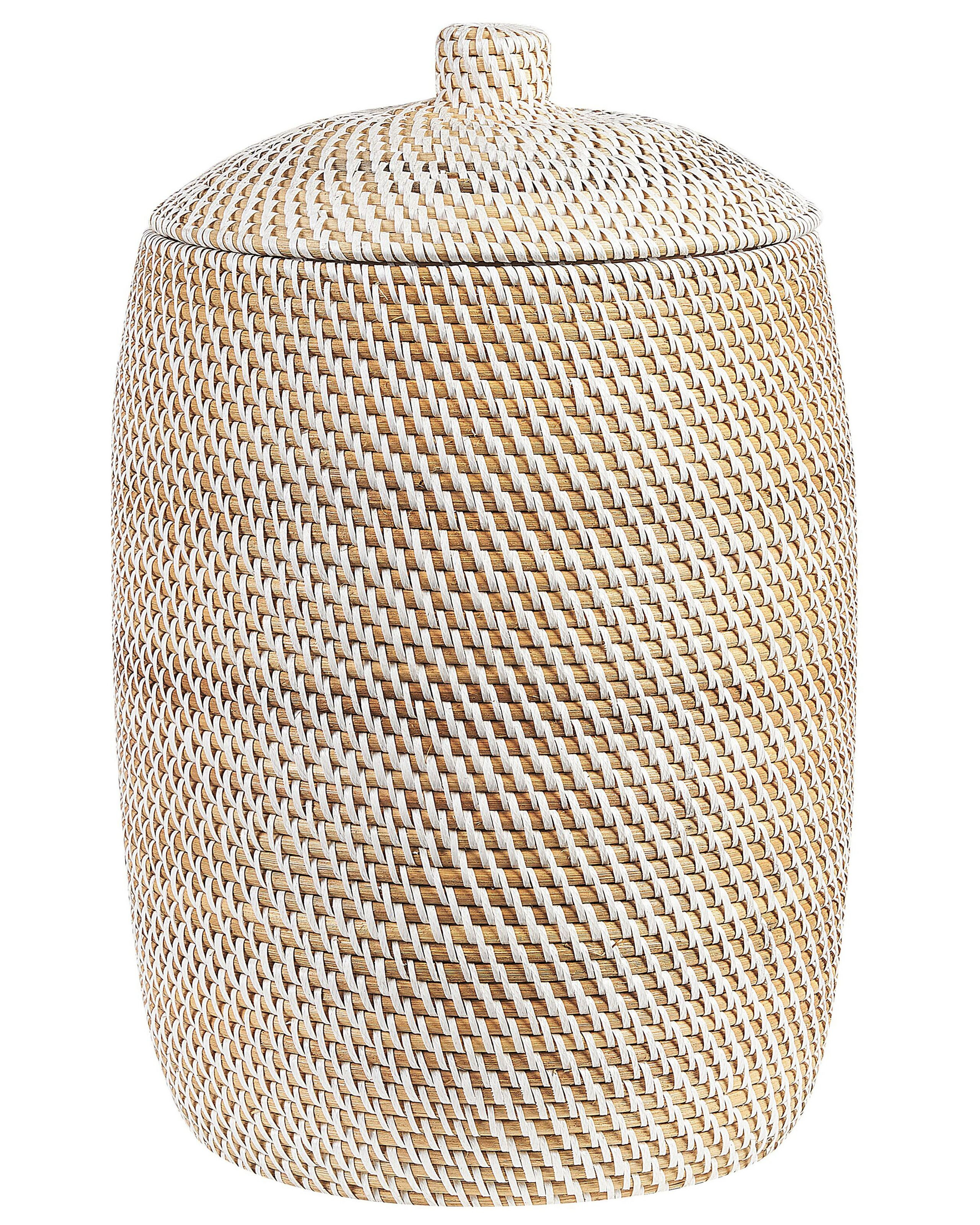 Koszyk do przechowywania rattanowy 40 cm naturalny