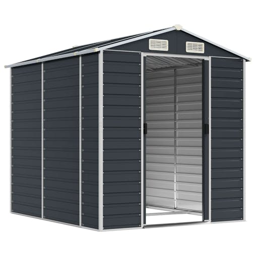 NNEVL Garden Shed Anthracite 191x215x198 cm Galvanised Steel