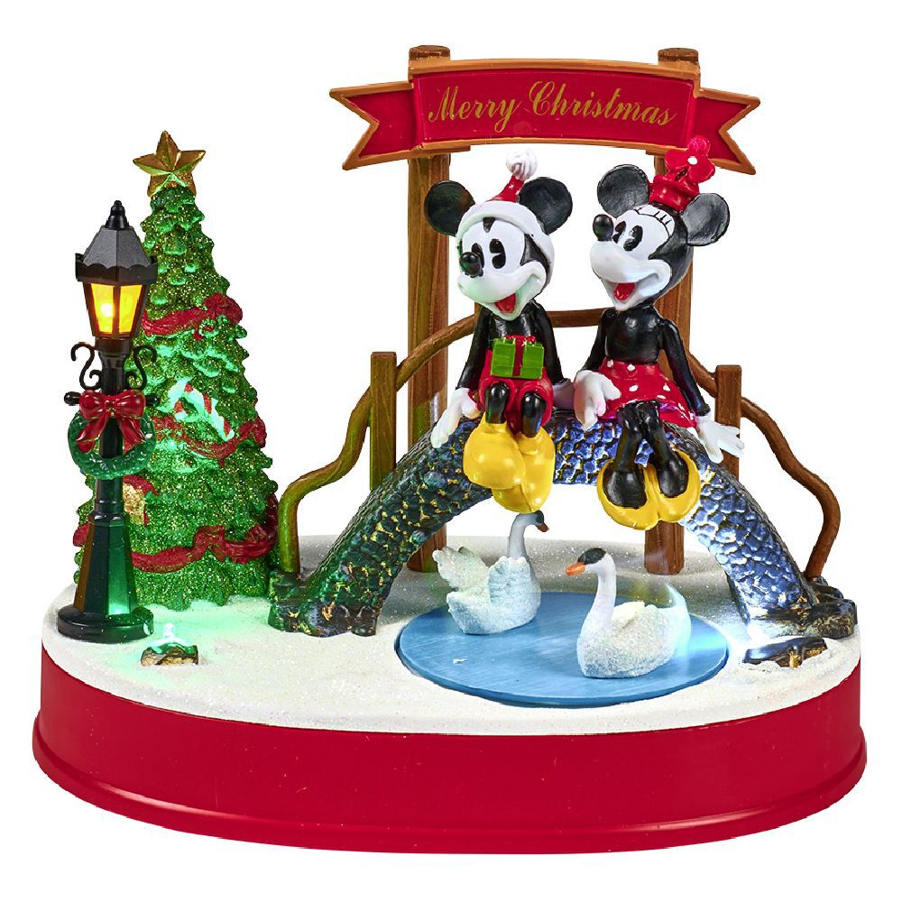 Scène de No&euml;l Disney lumineuse animée et musicale