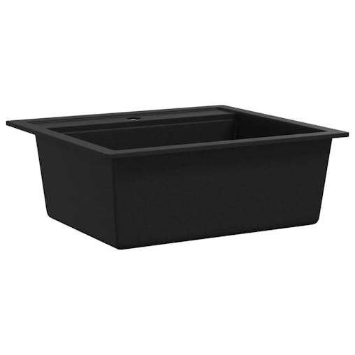 NNEVL Granite Kitchen Sink Single Basin Black