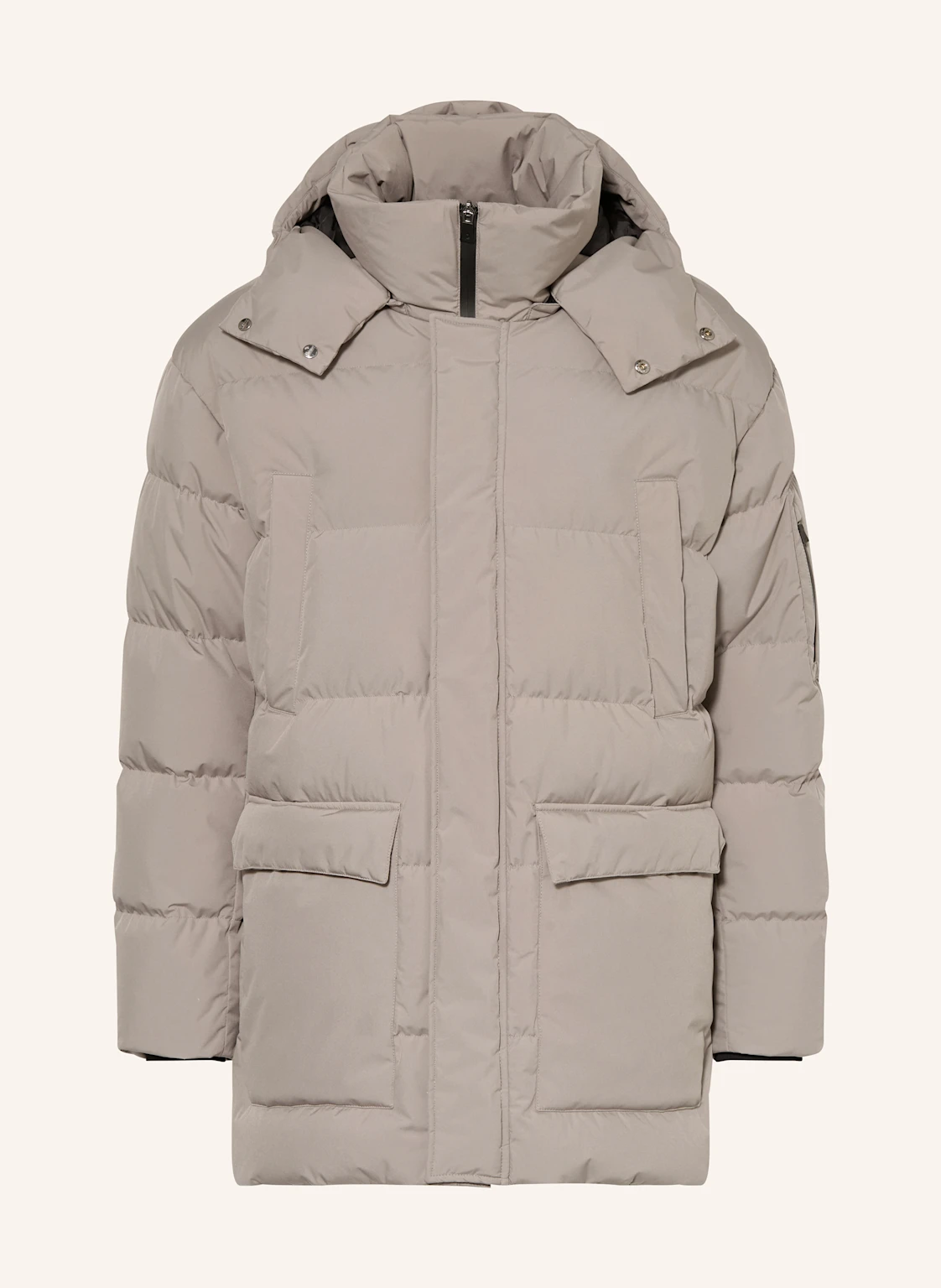 HERNO Daunenparka mit abnehmbarer Kapuze