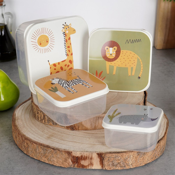Pojemniki na żywność dla dziecka lunchbox śniadaniówka 4szt.