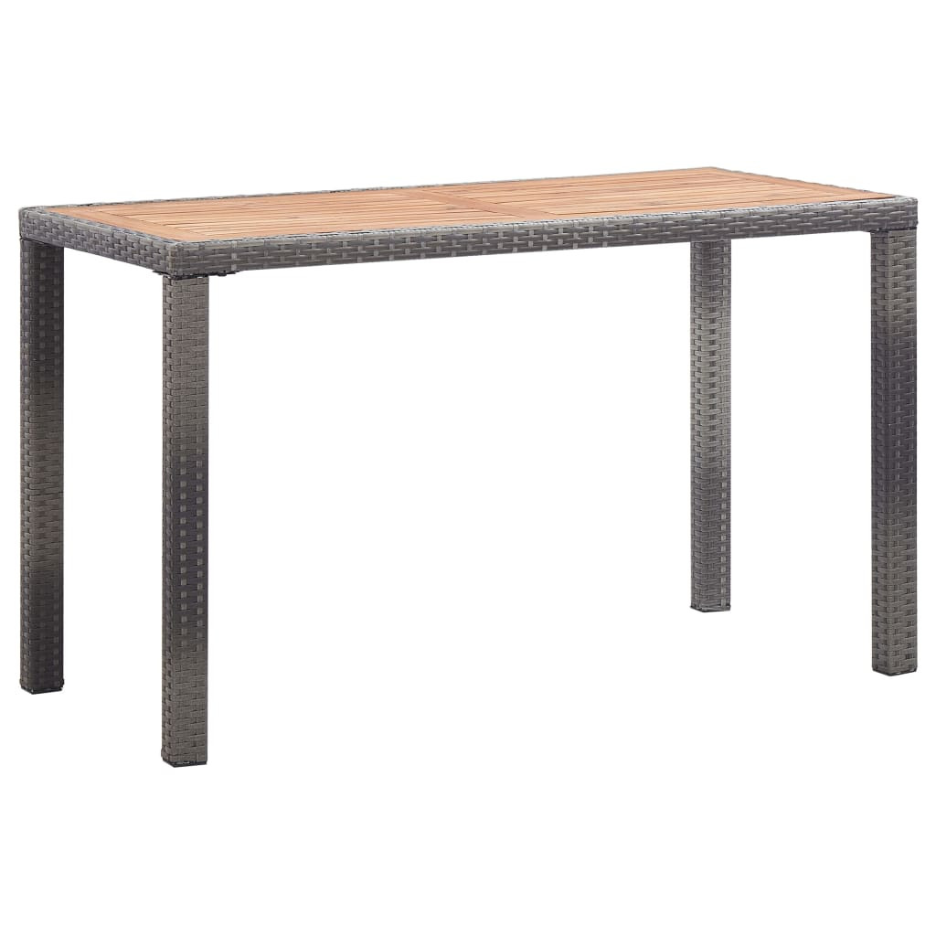 Stół ogrodowy Antracyt 123 x 60 x 74 cm Drewno vidaXL