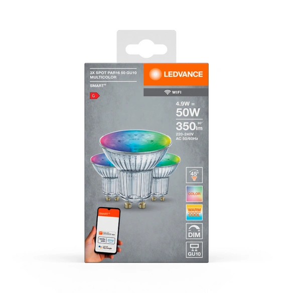 LED-Leuchtmittel »SMART  WiFi SPOT GU10 Multicolour«, 4,9 W, GU10, RGBW