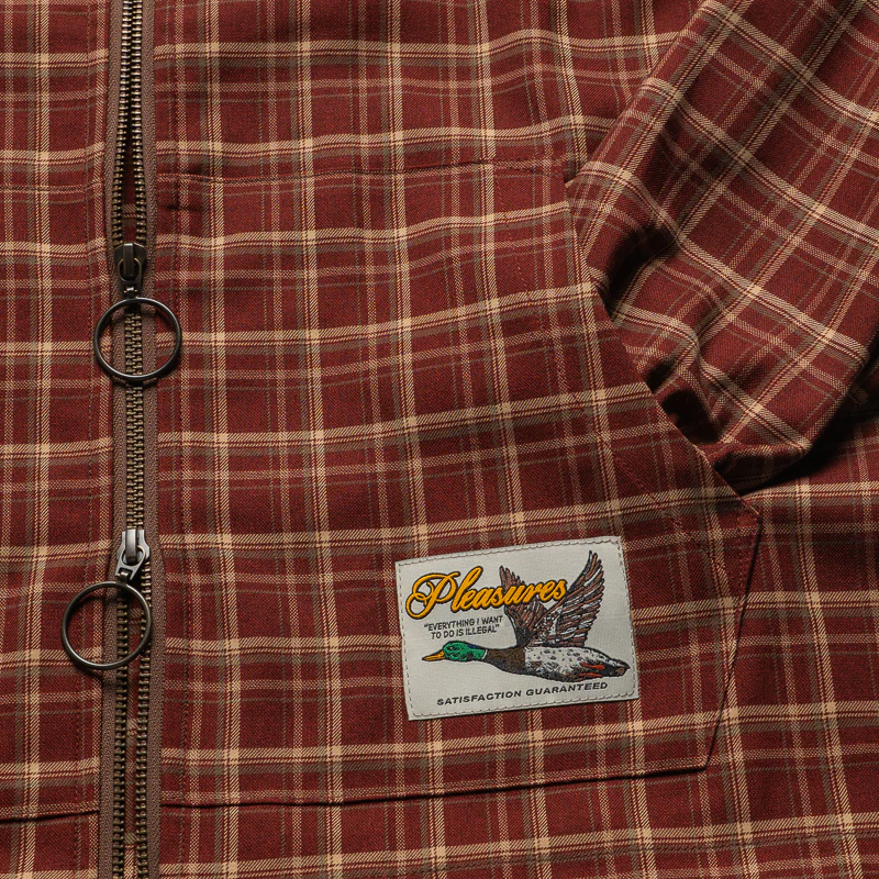 Pleasures Mallard Poncho Hoodie - Red