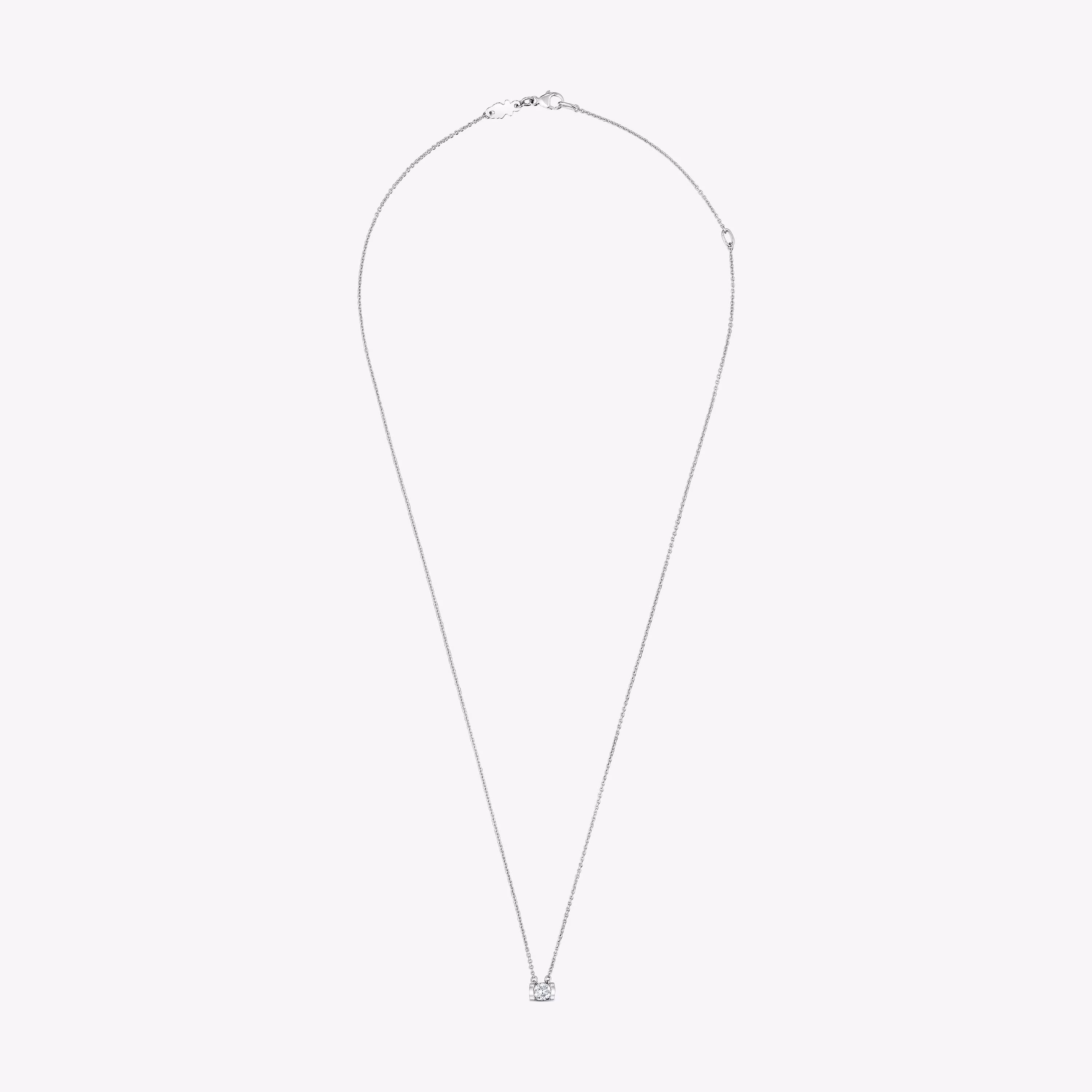 Gargantilla de platino con diamante talla brillante creado en laboratorio 0,25 ct Sweet Diamonds LGD