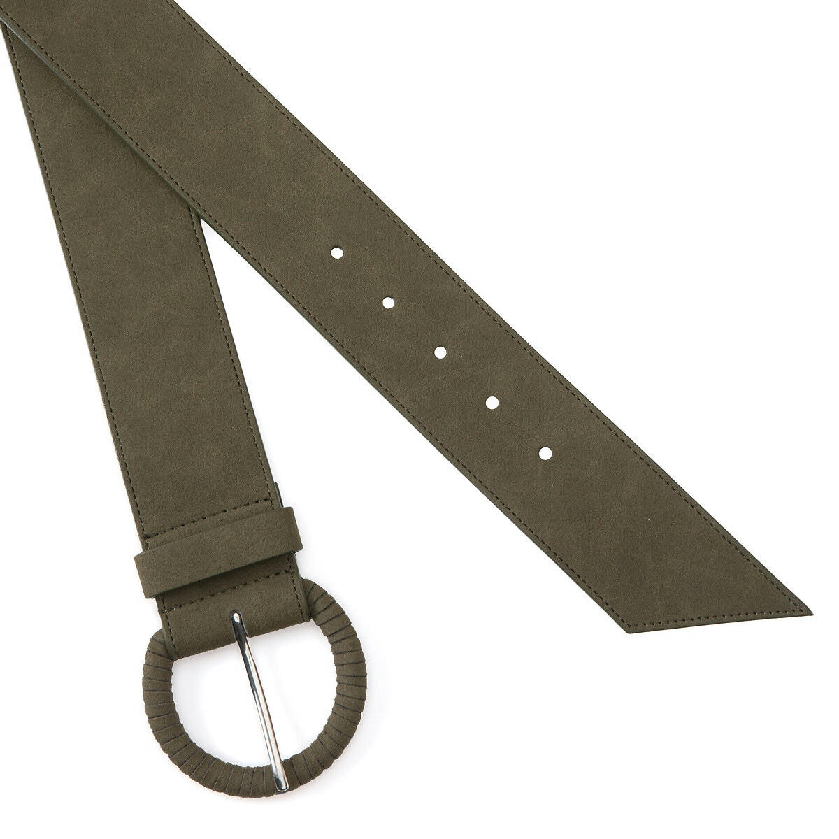 Ceinture suédé, boucle recouverte