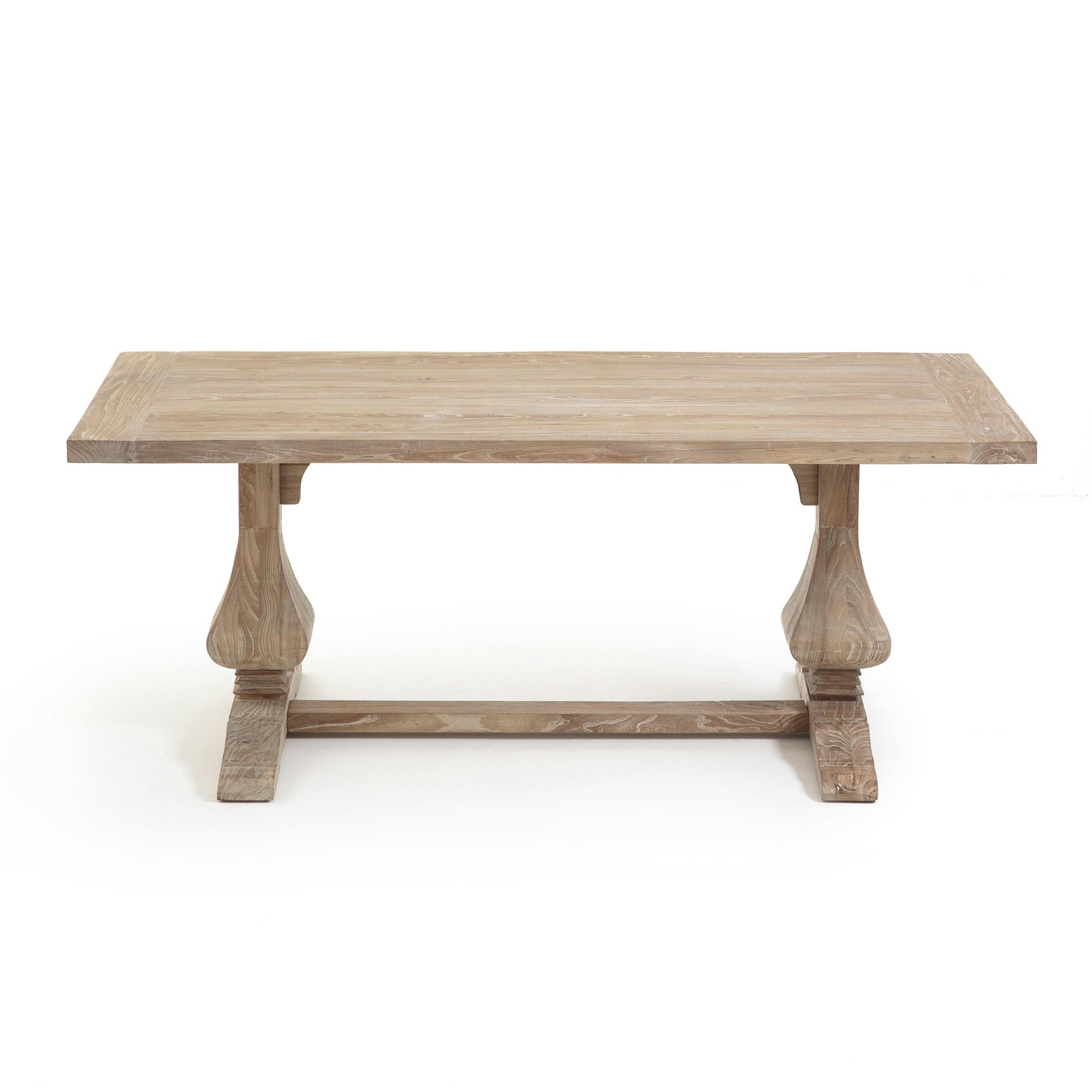 Table rectangulaire orme massif, Lorette