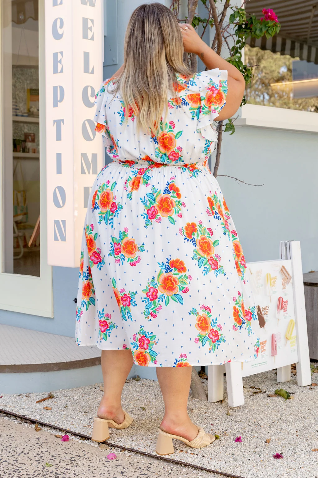 Chelsea Midi Dress in Frida