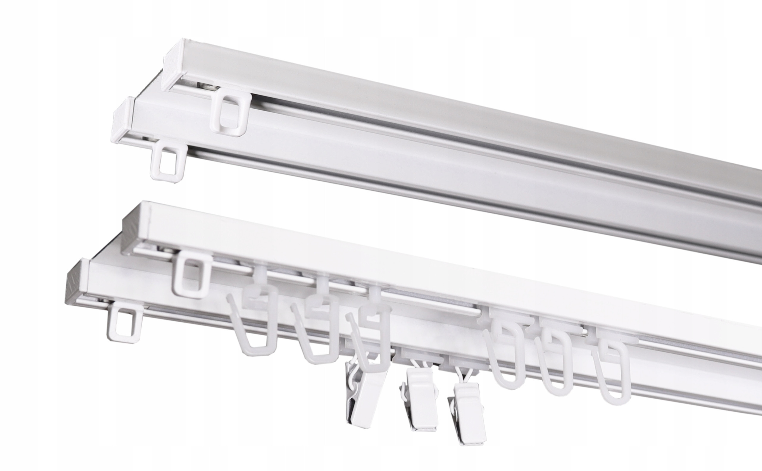 Karnisz szyna sufitowa aluminiowa dwutorowa 120cm