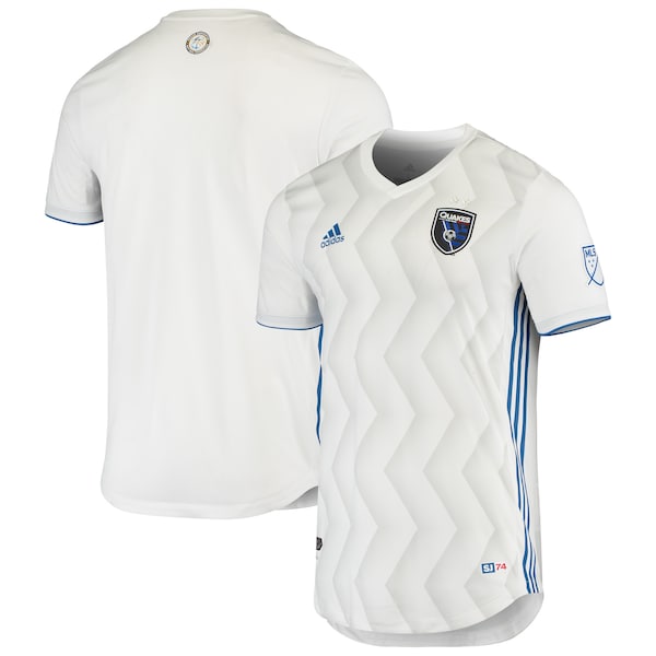 San Jose Earthquakes adidas Away Authentic Jersey - White