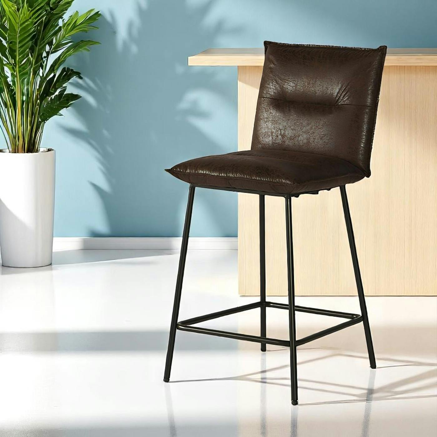 Chaise îlot central havane MALMOE (lot de 2)