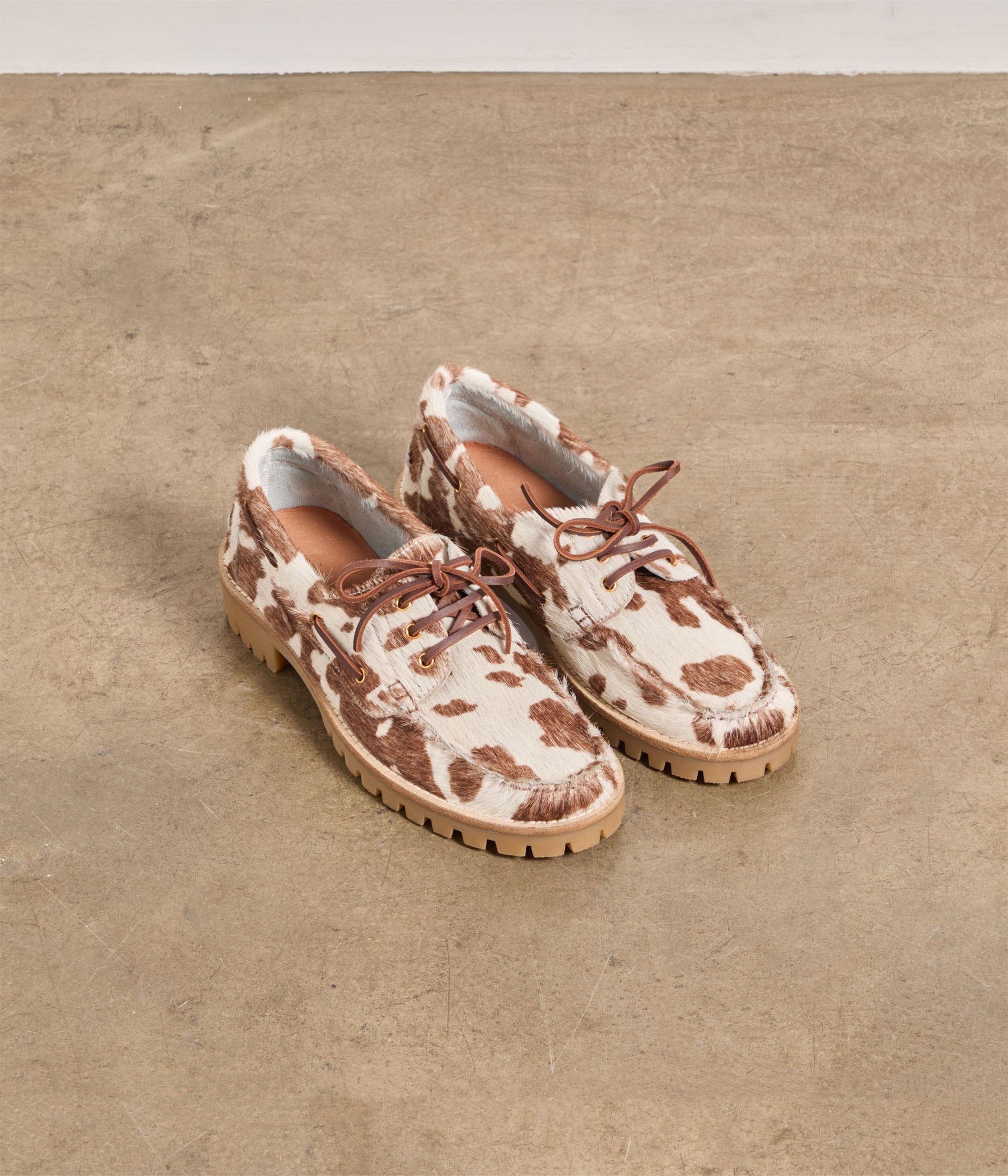 Chaussures bateau vache Bart