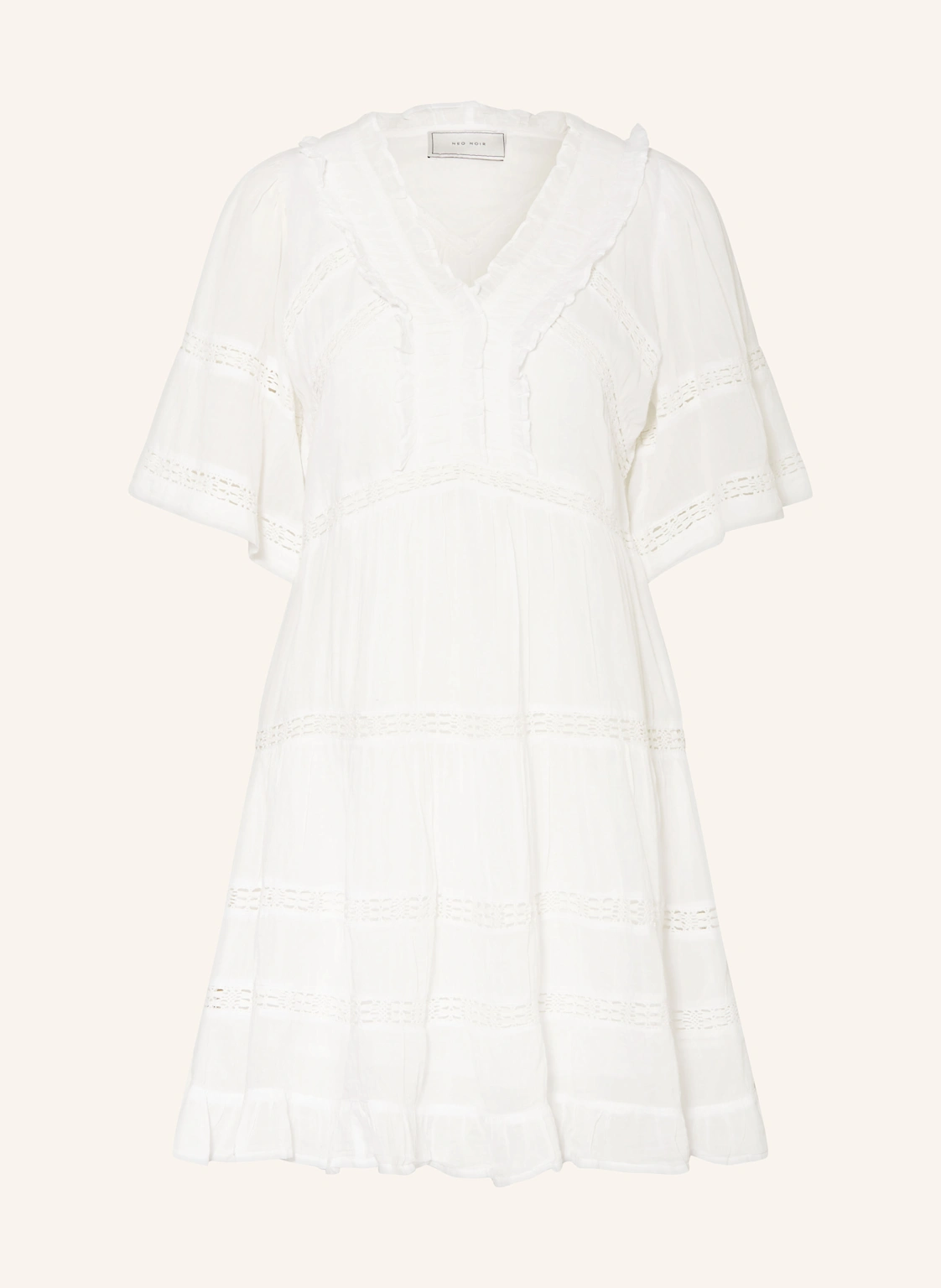 NEO NOIR Kleid MILENE mit Spitze und Rüschen
