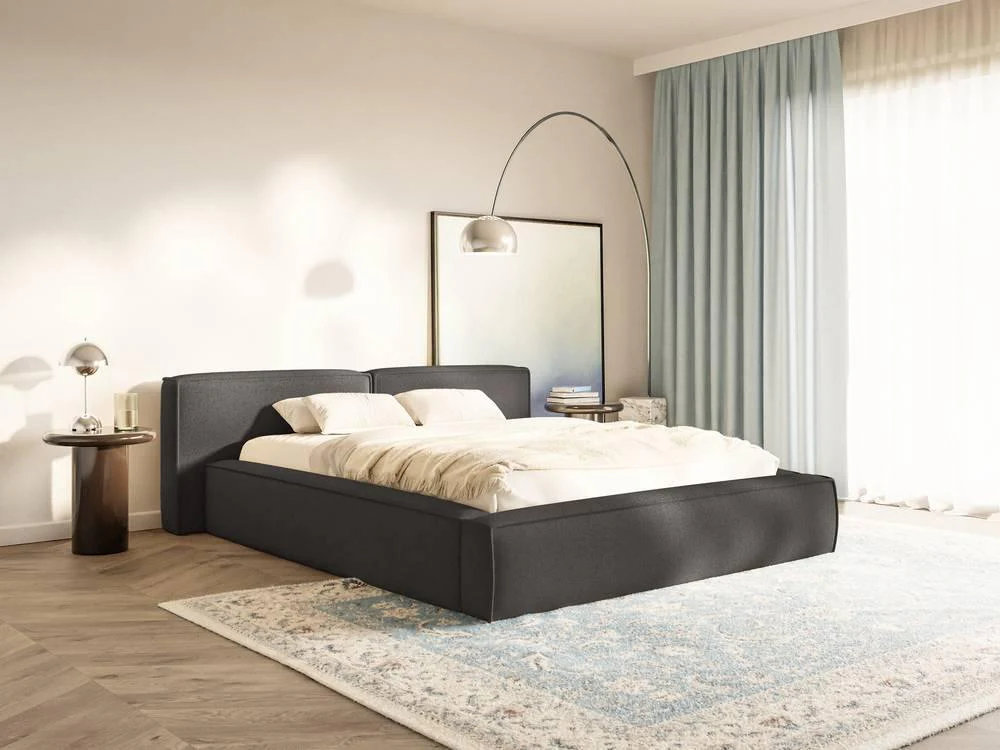 Bedframe Remera laag chenille 180 x 200 cm